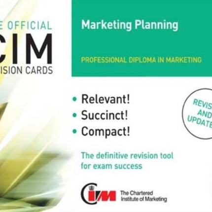 CIM Revision Cards Marketing Planning