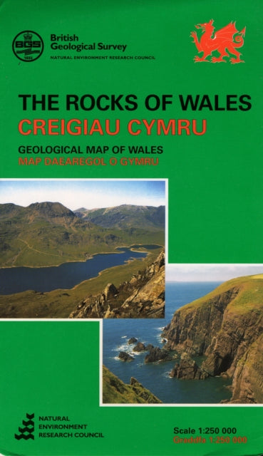 Rocks of Wales: Solid Geology Map - Map Daearegol O Gymru