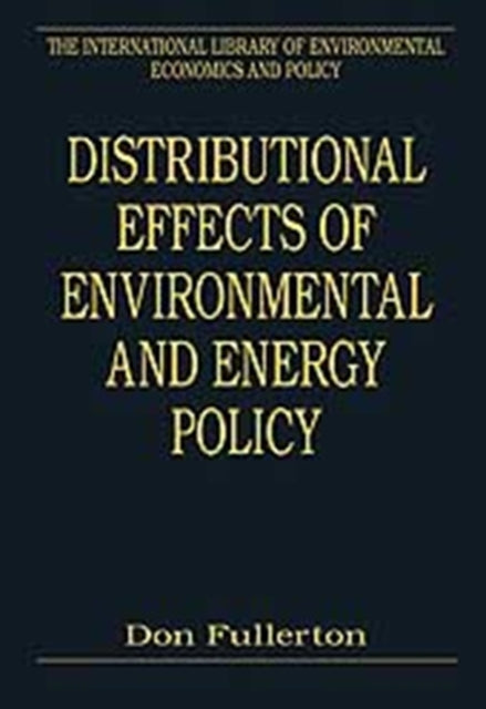 Distributional Effects of Environmental and Energy Policy