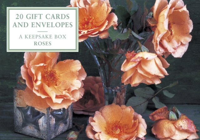 Tin Box of 20 Gift Cards  EnvelopesRoses Keepsake