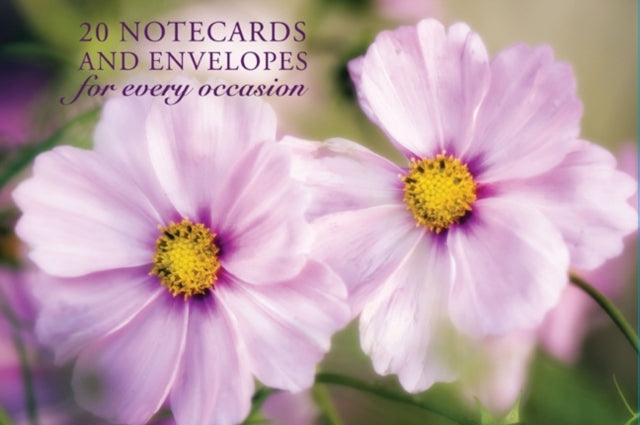 20 Notecards and Envelopes Pink Cosmos  a