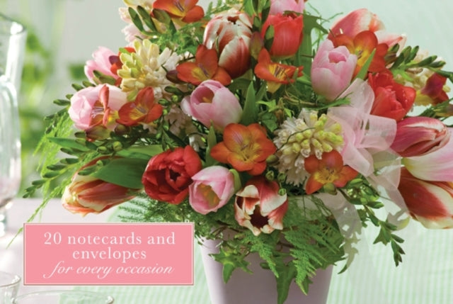 Card Box of 20 Notecards and Envelopes Freesias