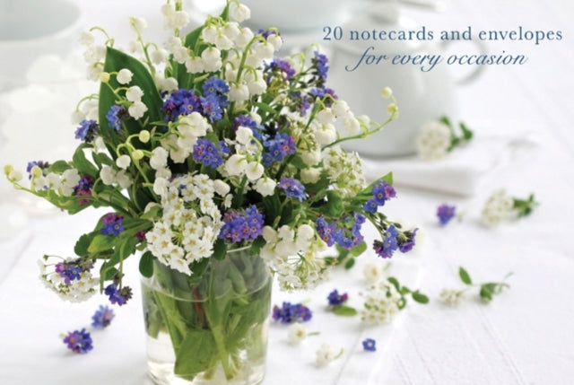 20 Notecards and Envelopes ForgetMeNots  a