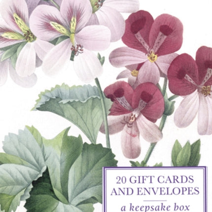 Tin Box of 20 Gift Cards and Envelopes Redoute