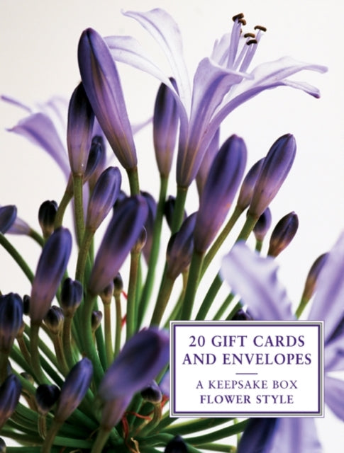 Tin Box of 20 Gift Cards and Envelopes Flower