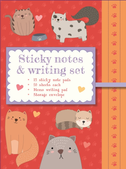 Sticky Notes and Writing Set Cute Cats