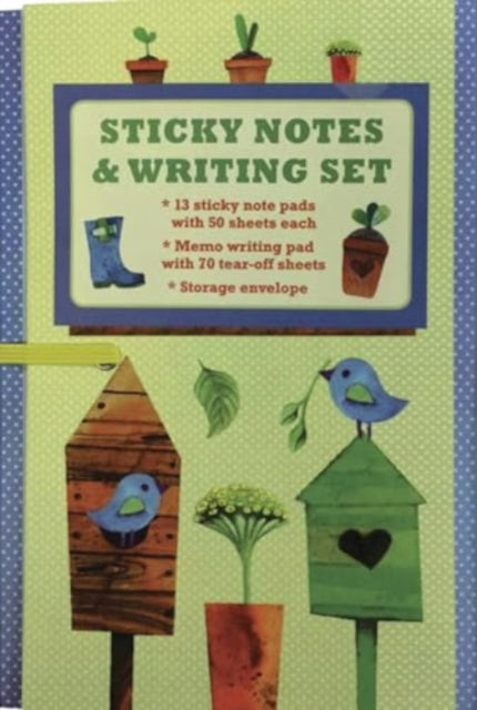 Sticky Notes and Writing Set Pretty Garden