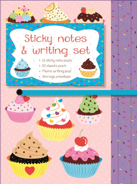 Sticky Notes and Writing Set Cupcakes