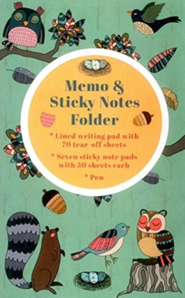 Memo  Sticky Notes Folder Woodland Creatures