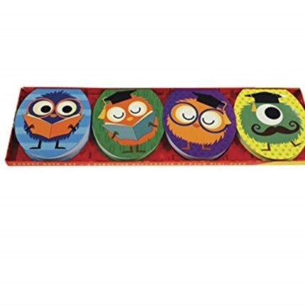 Pocket Note Set of 4 Mini Pads School Monsters