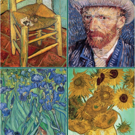 Set of Four Magnetic Notepads: Van Gogh: A Collection of Handy Notepads with Easy Magnetic Fastening, Contained Within a Decorative Box