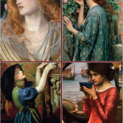 Set of Four Magnetic Notepads: Pre-Raphaelites: A Collection of Handy Notepads with Easy Magnetic Fastening, Contained Within a Decorative Box