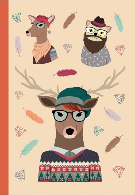 Notebook The Hipster Animals Collection Design B