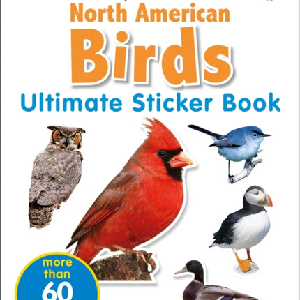 Ultimate Sticker Book: North American Birds: Over 60 Reusable Full-Color Stickers