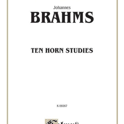 Ten Horn Studies Op Posth Kalmus Edition