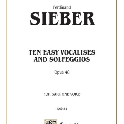 Ten Easy Vocalises and Solfeggios