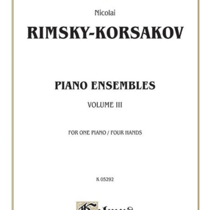 Piano Duets Volume III 3 Kalmus Edition