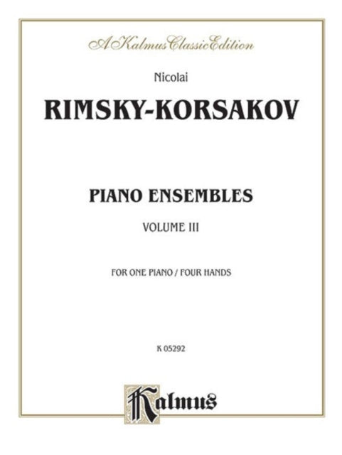 Piano Duets Volume III 3 Kalmus Edition