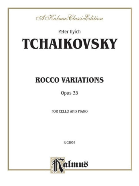 Rococo Variations Op 33 Kalmus Edition