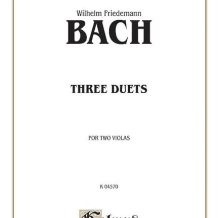 Three Duets for Two Violas Kalmus Edition