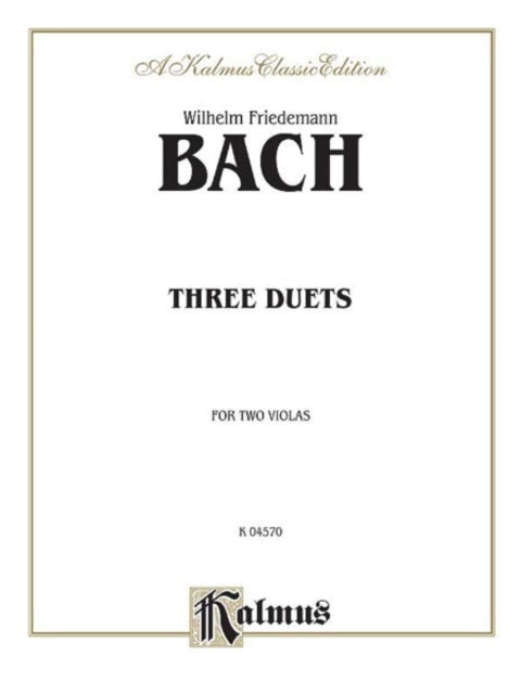 Three Duets for Two Violas Kalmus Edition