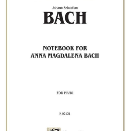 Notebook for Anna Magdalena Bach Kalmus Edition