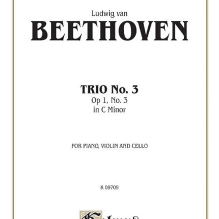 Piano Trio No 3  Op 1 No 3 C Minor Kalmus Edition