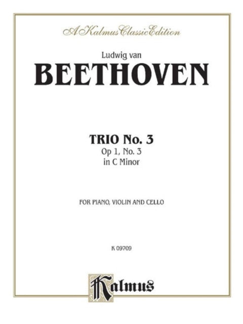 Piano Trio No 3  Op 1 No 3 C Minor Kalmus Edition