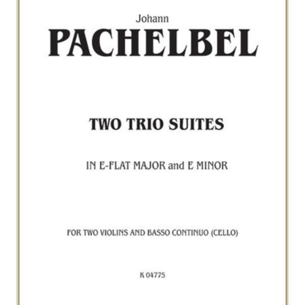 Pachelbel 2 Trio Suites Eb Major E Minor