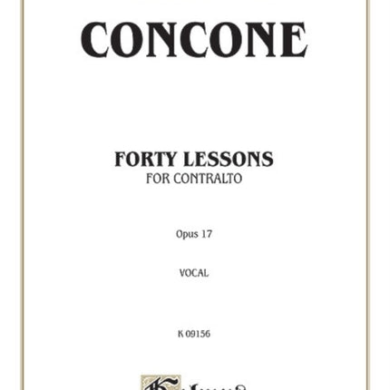 Forty Lessons Op 17 Alto Kalmus Edition