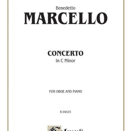 Concerto in C Minor Parts Kalmus Edition