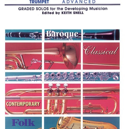 Belwin Master Solos Volume 1 Trumpet Advanced Piano Acc