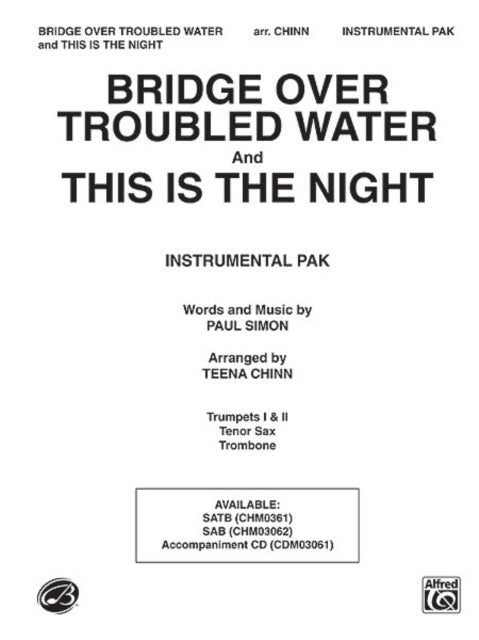 Bridge Over Troubled Water and This is the Night Instrumental Parts Pop Choral