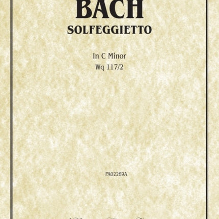 Solfegietto in C Minor, Wq117/2