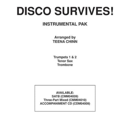 Disco Survives a Medley Instrumental Parts Pop Choral