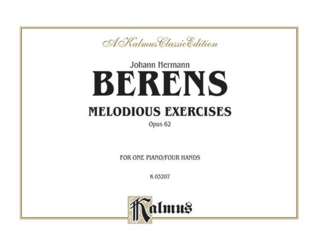 Melodious Exercises Op 62 Comb Bound Book Kalmus Edition