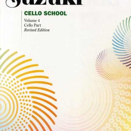 Suzuki Cello School, Vol 4: Cello Part