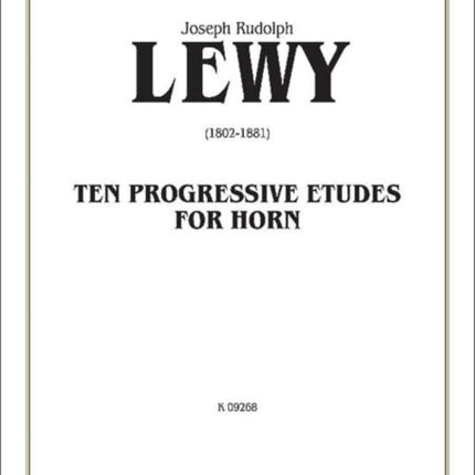 Ten Progressive Etudes Kalmus Edition