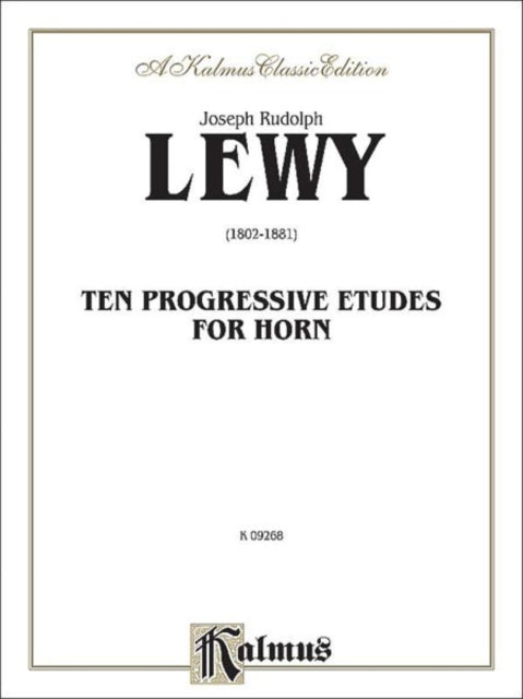 Ten Progressive Etudes Kalmus Edition