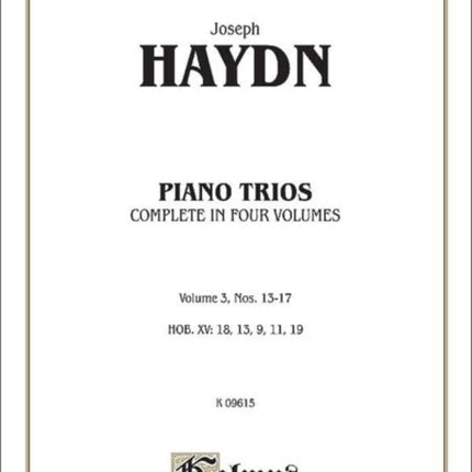 Trios for Piano Vol 3 Nos 1317 Kalmus Edition