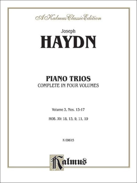 Trios for Piano Vol 3 Nos 1317 Kalmus Edition