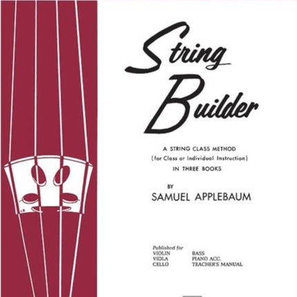 String Builder Book III A String Class Method for Class or Individual Instruction  Teachers Manual 3 Belwin Course for Strings