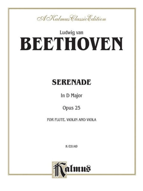 Serenade Op 25 Kalmus Classic Editions