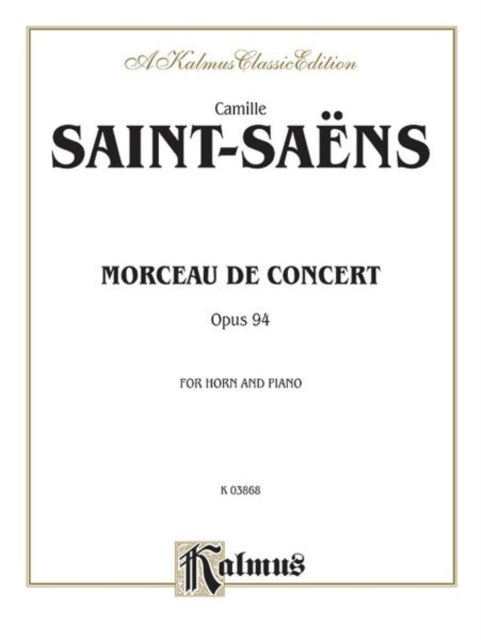 Morceau De Concert Op 94 Parts Kalmus Edition