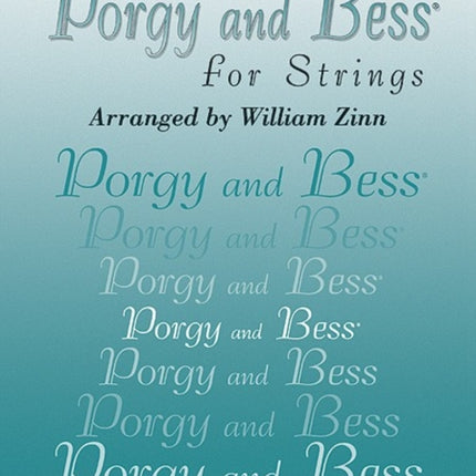 Porgy and BESS for Strings  Cello Part