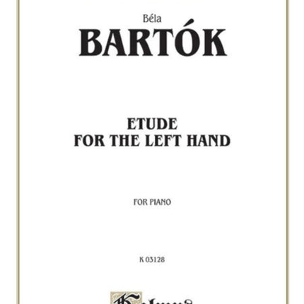 Etude for Left Hand Kalmus Classic Editions