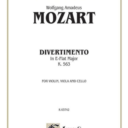 Divertimento in EFlat Major K 563 Kalmus Edition