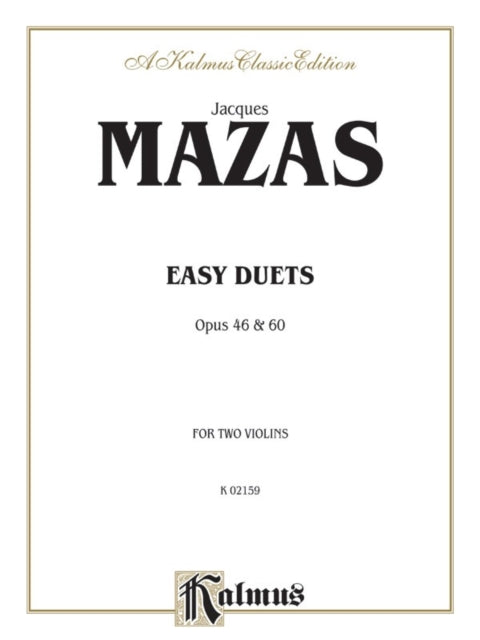 Easy Duets Opus 46 and 60 Kalmus Edition