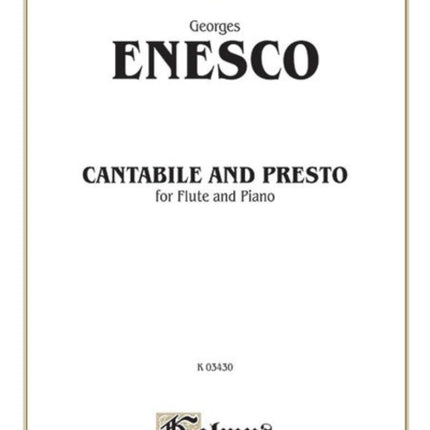 Cantabile and Presto Parts Kalmus Edition