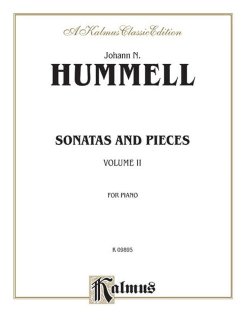 Sonatas and Pieces Volume II 2 Kalmus Edition